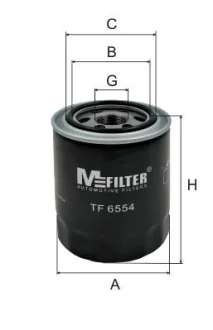 Фільтр масляний Hyundai H-1/Sorento 2.5 CRDi 01- Mfilter TF 6554