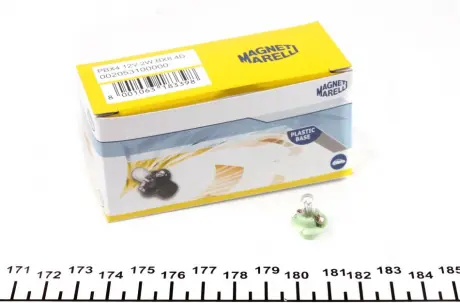 Автолампа PBX4 12V 2W BX8.4d (зелений патрон) (PBX4 2W 12V) MAGNETI MARELLI 002053100000