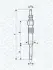 Свічка розжарювання ALFA FORD OPEL ROVER, VW T5 MAGNETI MARELLI 062900006304 (фото 1)