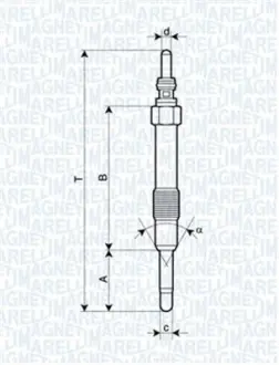 Свічка розжарювання MAGNETI MARELLI 062900014304