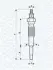 Свічка розжарювання Ford Ranger 2.5D/Mazda 323 1.6-2.0D/Suzuki Vitara 2.0TD -06 (UC46A) MAGNETI MARELLI 062900063304 (фото 1)