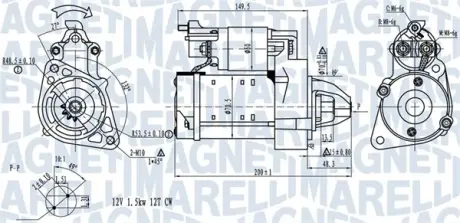 DB Стартер W204, W212, B906 MAGNETI MARELLI 063721527010