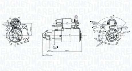 MAGNETI MARELLI CITROEN Стартер BERLINGO 16-, DS, FIAT, PEUGEOT Magneti Marelli 063726281010