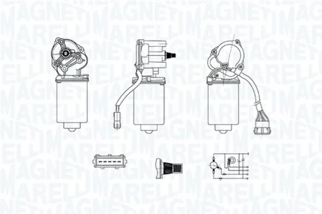 MAGNETI MARELLI CITROEN Двигун склоочисника JUMPY I 95-, JUMPY II 07-, LANCIA, FIAT Magneti Marelli 064378600010