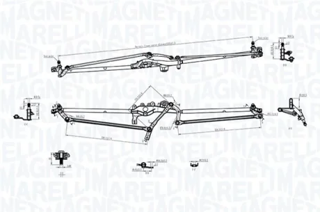 MAGNETI MARELLI OPEL Трапеція склоочисника (без двиг.) ASTRA J 09- Magneti Marelli 085570703010