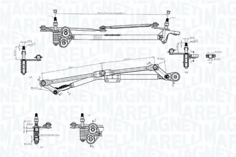 MAGNETI MARELLI BMW Трапеція склоочисників (без двиг.) X5 (E70), X6 (E71, E72) Magneti Marelli 085570727010