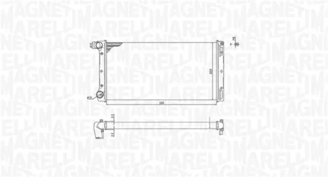 Радіатор FIAT PUNTO [] MAGNETI MARELLI 350213168000