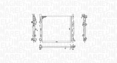 RENAULT Радіатор охолодження Kangoo,DB Citan 1.2/1.5dCi 08- Magneti Marelli 350213186900