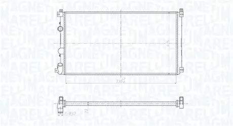 RENAULT радіатор Master II 2.5dCi AC 03- MAGNETI MARELLI 350213209500
