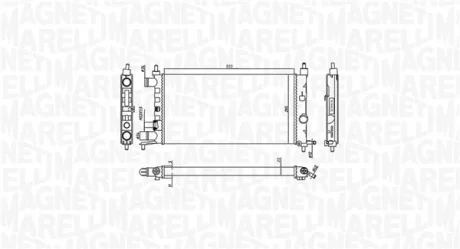 Радіатор OPEL CORSA B 1,0 12V-1,2 16V 96 [] Magneti Marelli 350213776000