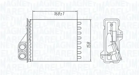 RENAULT радіатор пічки Sandero,Logan,Duster MAGNETI MARELLI 350218479000
