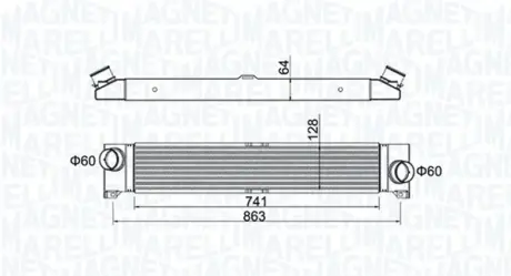 CITROEN Інтеркулер Jumper, Fiat Ducato, Peugeot Boxer 06- MAGNETI MARELLI 351319204230