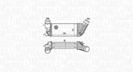 CITROEN Інтеркулер C8, Jumpy, Fiat Scudo, Ulysse, Lancia, Peugeot 807 2.0HDI 06- MAGNETI MARELLI 351319204260
