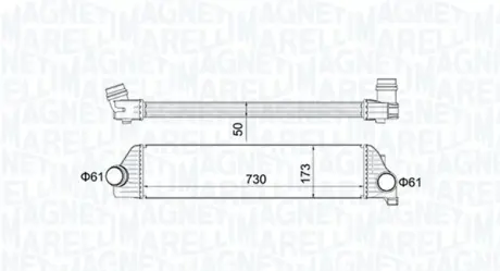 RENAULT Інтеркулер Master III 2.3dCi, Opel Movano B 2.3CDTI, Nissan NV400 MAGNETI MARELLI 351319205410