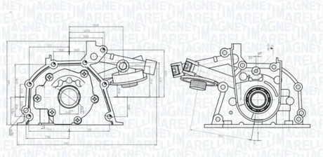 RENAULT помпа мастила Clio, Kangoo 1,0-1,2 01- Magneti Marelli 351516000046