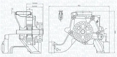 Помпа оливи FORD 1.0 EcoBoost 12- MAGNETI MARELLI 351516000081