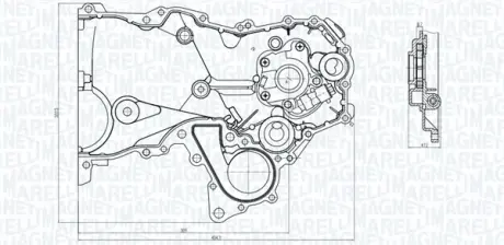 TOYOTA Оливний насос YARIS 99- MAGNETI MARELLI 351516000104