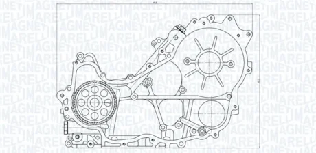 TOYOTA Оливний насос HILUX VII 2.5 D 4WD 05-15, DYNA 2.5 01 Magneti Marelli 351516000118