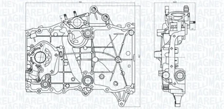 TOYOTA Оливний насос FORTUNER 2.7 04-, LAND CRUISER PRADO 2.7 03-, HIACE V 2.7 05- Magneti Marelli 351516000120