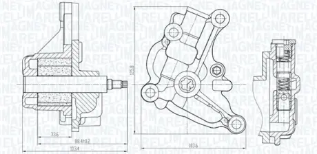 (УВАЖНО! не для ОЕ 15010-BV81A) NISSAN Оливний насос JUKE 1.6 10-, NV200 1.6 10-, QASHQAI / QASHQAI +2 I 1.6 07- MAGNETI MARELLI 351516000154