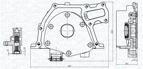 SUZUKI Оливний насос SX4 2.0 DDiS 09-, LANCIA, OPEL, FIAT MAGNETI MARELLI 351516000157