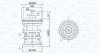 AUDI термостат A1 1.0 16-18, A3 1.4 14-16, Q3 1.4 16-18, VW CADDY IV 1.4 15-, SKODA FABIA III 1.0 TSI 14-, OCTAVIA III Combi 1.0 16 Magneti Marelli 352317005090 (фото 1)