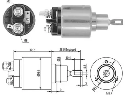 Втягувальне реле стартера VW OPEL SEAT SKODA [] MAGNETI MARELLI 940113050435