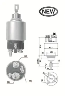 Втягувальне реле стартера CITROEN Jumper 2,0 9-, Berlingo 1,8 97- MAGNETI MARELLI 940113050554