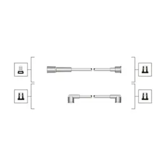 Комплект високовольтних проводів EQ SEAT 1.2, 1.5 [] MAGNETI MARELLI 941319170106