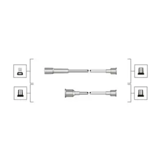 Комплект високовольтних проводів EQ OPEL OMEGA 1.8, 2.0 [] MAGNETI MARELLI 941319170113