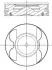 Поршень MB Sprinter (B906)/Vito (W639) OM642 3.0D 06- (83.11mm/+0.50) (1-3 циліндр) MAHLE / KNECHT 001 PI 00106 002 (фото 1)