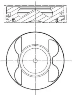 Поршень MAHLE / KNECHT 001 PI 00107 002