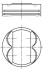 Поршень Opel Astra H/J/Insignia/Zafira 1.8 05- (81.00mm/STD) Mahle 011 PI 00105 002 (фото 1)