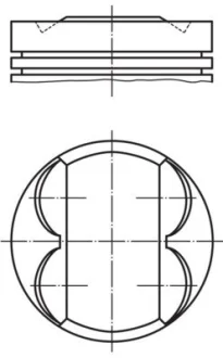 Поршень Opel Astra H/J/Insignia/Zafira 1.8 05- (81.00mm/STD) Mahle 011 PI 00105 002
