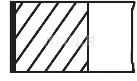 Кільця поршневі OPEL 81.0 (1.2/1.2/2) X18XE1/Z18XE/Z18XEL/Z18XER Mahle 012 02 N1