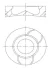 Поршень Renault Clio III/Megane III/Fluence/Twingo II/Nissan Juke/Note 1.5 dCi 08- (76.50mm/+0.50) MAHLE / KNECHT 021 PI 00123 002 (фото 1)