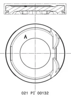 Поршень з кільцями RENAULT 79,50 1,6 16V K4M (Mahle) MAHLE / KNECHT 021 PI 00132 000