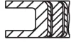 Кільця поршневі TRAFIC III/VIVARO B 1.6 dCi/CDTI 14- Mahle 021 RS 00119 0N2 (фото 1)