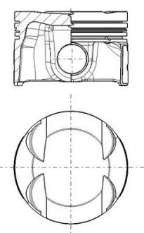 Поршень VW Caddy IV 1.4 TSI 15-20 (74.50mm/STD) Mahle 028 PI 00181 000