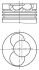 Поршень VW Caddy II 1.9 TDI 95-04 (79.51mm/STD) (3-4 циліндр) Mahle 030 41 00 (фото 1)