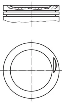 Поршень PASSAT B5 2.0 01-05 (82,51mm) Mahle 030 83 00