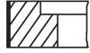 Кільця поршневі VAG 82,01 1,6-2,2 1,5x1,75x3 Mahle 03474N3 (фото 1)