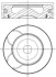 Поршень Citroen C5 III/Peugeot 508 2.2 HDi 10- (85.50mm/+0.50) Mahle 039 PI 00128 002 (фото 1)