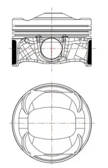 Поршень Citroen Berlingo/Peugeot Partner 1.2 THP 16- (75.00mm/STD) MAHLE / KNECHT 039 PI 00134 000