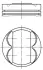 Поршень BMW 5 (E60) 2.0 i 07-10/X3 (E83) 2.0 i 05-11 N46 (STD) (84.00mm/STD) MAHLE / KNECHT 081 PI 00107 000 (фото 1)