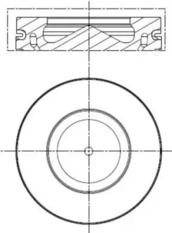 Поршень BMW 3 (E90/F30/F80)/5 (E60/F10)/X5 (F15/F85) 2.0D (N47) 04-18 (84.00mm/STD) MAHLE / KNECHT 081 PI 00113 000