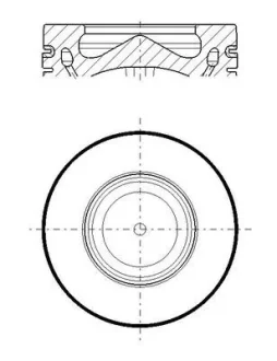 Поршень BMW 5 (F10/G30/F90/F11) 2.0 d (B47 D20 A) 13- (STD) MAHLE / KNECHT 081 PI 00119 000