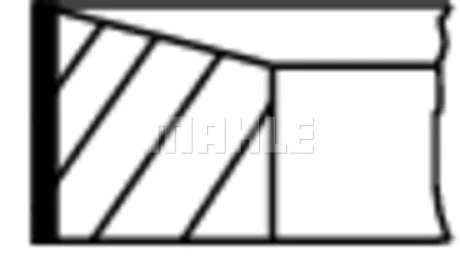 Кільця поршневі Mahle 676 13 N0