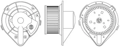 Вентилятор кабiни кондиц. MAHLE / KNECHT AB 172 000S
