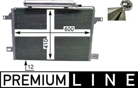 Радiатор кондицiонера MAHLE / KNECHT AC 369 000P